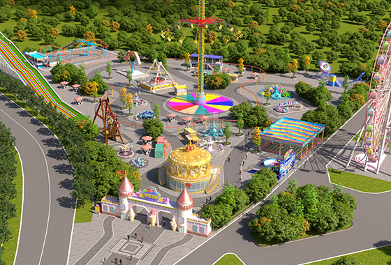 theme park design large