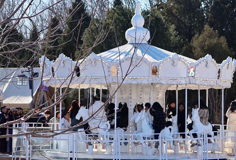 24 Seats White Carousel Ride