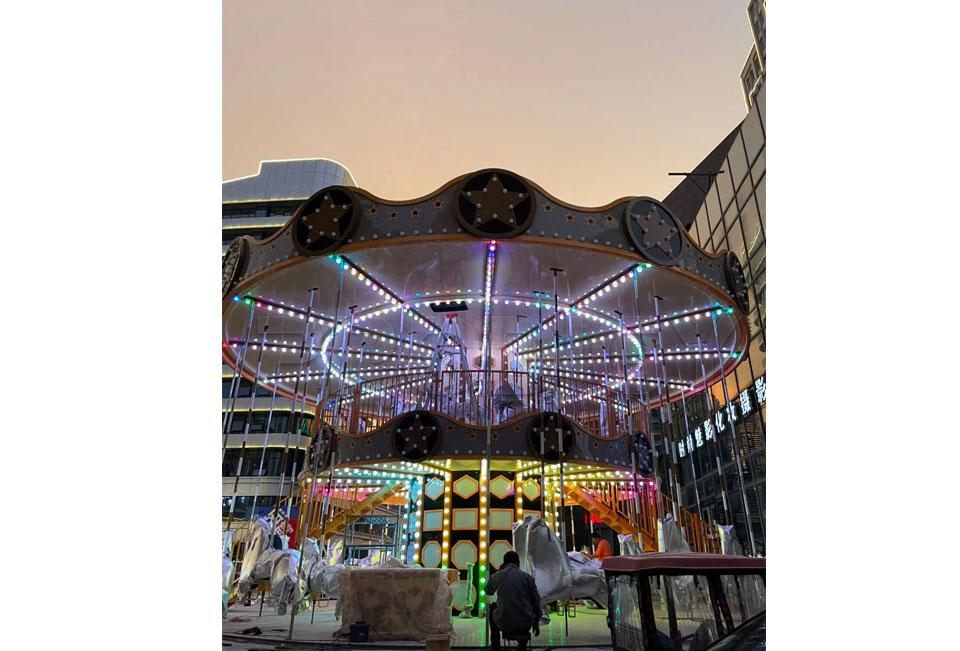 48 Seats Double Decker Carousel