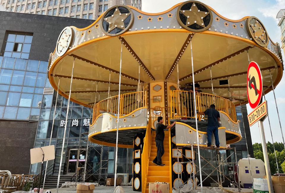 48 Seats Double Decker Carousel